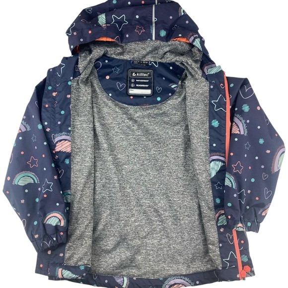 Killtec Girls Waterproof Windproof Rain Jacket Size 7/8 - Picture 2 of 8